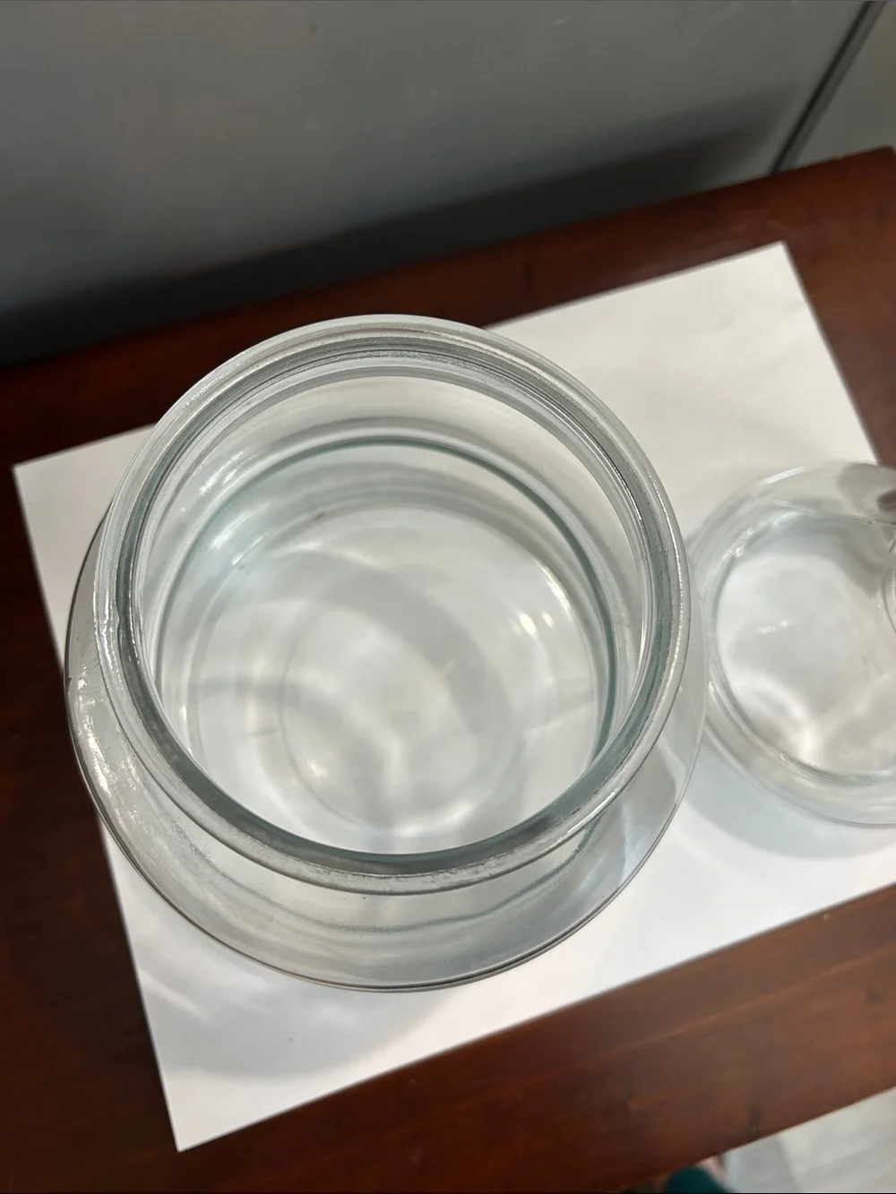 Glass Tree-Shaped Decorative Jar - Clear